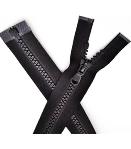 Fermeture Éclair Double Curseur NOIR Ou BLEU MARINE Ou KAKI Au Choix. Ouvrable Séparable A
