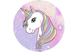 PARTYLANDIA Cialda in Ostia per Decorazioni e Torte a tema Unicorno Disegno in Dischi Commestibili Cake Design (MOD. 17)