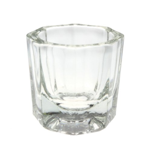 Well-Goal 1pcs Glass Bowl Cup Dappen Dish Nail Art Liquid Powder Container