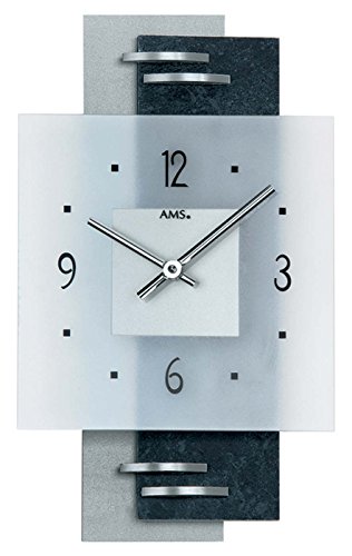 AMS 9245 Wanduhr Holz Modern