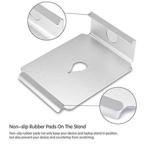 Laptop Ständer, J-Bonest Tragbare Aluminium MacBook Ständer Laptop Cooling-Halter für 11 „~ 15“ Apple MacBook Air & MacBook Pro und alle anderen Laptops - 3