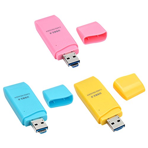 Gazechimp 2 in1 USB + OTG Stick Kartenleser Unterstützt Micro SD/TF-Karte – Blau - 5