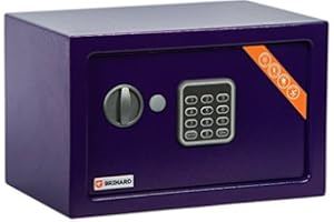 Brihard Home Electronic Safe, 20x31x20cm (HxWxD), Navy Blue