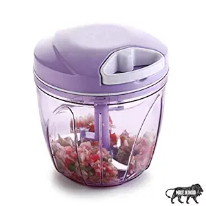 Primelife XL Jumbo Handy Chopper for Fruit & Vegetables - Made in India (900ml - Purple)