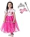 Produktbild Fanryn Kleine Mädchen Prinzessin Kostüm Kleid Puffärmeln,Cosplay Halloween Geburtstag Party Kleid Fancy Kleid Mädchen Kinder Kleid Halloween Kostüm