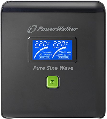 POWERWALKER VI 750 PSW Schuko 750VA 480W Line-Interactive USV Tower AVR Reine Sinuswelle LCD - 3
