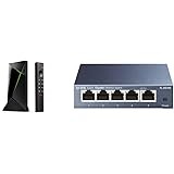 Nvidia Shield TV Pro & TP-Link SG105 Switch Ethernet Gigabit 5 Ports RJ45 Metallique 10/100/1000 Mbps, IGMP Snooping, Switch 