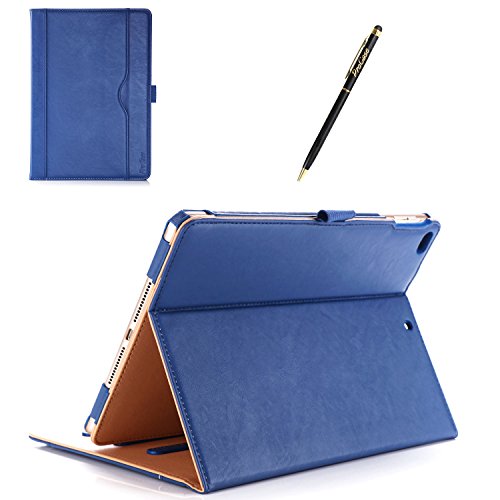 ProCase iPad Fall 9.7 „2017 – Weinlese-Folio-Standplatz-Abdeckungs-Fall für neues 2017 Apple iPad 9.7 Zoll, passen auch iPad Luft 2 / iPad Luft, mit mehrfachen Betrachtungs-Winkeln, Dokument-Karten-Tasche -Marine - 8