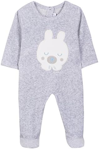 Absorba Boutique Baby Nuit Layette Footies, Grau (Gris Chiné 24), 3-6 Months