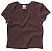 Bella Baby Girls Baby Rib Cotton Short Sleeve T Shirt Chocolate 12-18