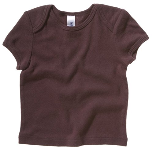 Bella Baby Girls Baby Rib Cotton Short Sleeve T Shirt Chocolate 12-18