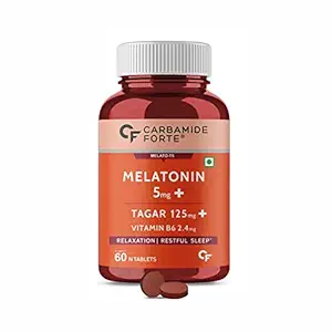 Carbamide Forte Melatonin 5mg with Tagara 125mg Sleeping Aid Pills ? 60 Tablets