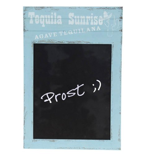 Wandtafel Kreidetafel Vintage im Strand-Look 50x34 cm Hellblau