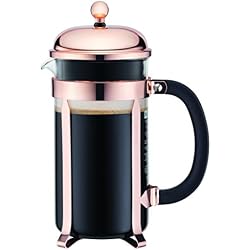 Bodum - 11652-18 - Chambord - Cafetière à Piston 8 Tasses - 1 L - Cuivre