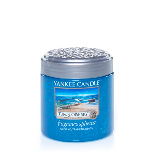 Yankee Candle 1295643E türkis Himmel Duftperlen in Der Plastikdose, Plastik, Blau, 7.6 x 7 x cm
