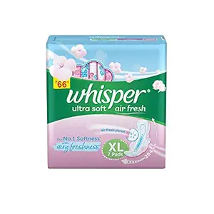Whisper Ultra Soft Sanitary Pads for Women, XL, 7 Napkins