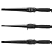 xtava It Curl Wand - Professional Clipless Curling Tong with ¾ to 1¼ Inch Ceramic Tourmaline Barrel - Create Salon Grade Wavy Hair with Cool Tip LCD Display Auto Shut Off Storage Pouch Heat Glove
