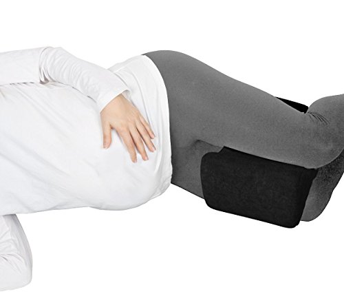 Bonmedico® Orthopädisches Knie-Kissen für Seitenschläfer, sorgt für Druckentlastung und ermöglicht eine ergonomische Schlafposition, in Schwarz/ Black - 3