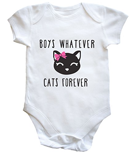 HippoWarehouse - BOYS WHATEVER CATS FOREVER baby vest boys girls