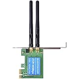Scheda PCI Express 2.4 G adattatore WiFi WLAN wireless con Dual antenna copertura di 300 m sostegno per Win7/Win8/WIN10