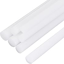 BENECREAT 6Pcs Black Acetal Copolymer Rod 0.39Inch Diameter, 11.8Inch - View #5