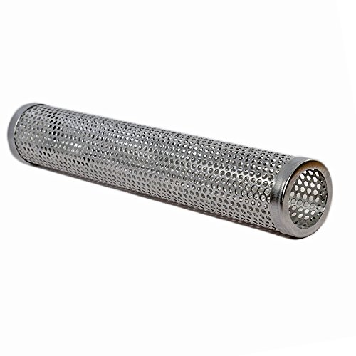 BBeeQ® Räucherröhre 30cm aus Edelstahl – bester Kaltrauch-Erzeuger für Gasgrill und Kohlegrill – Räucherbox, Pellet-Smoker - 2