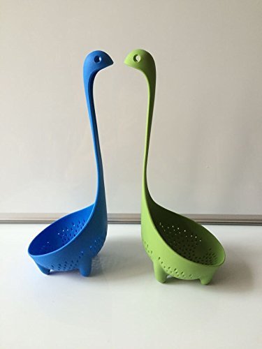 EQLEF® Küche Monster Nessie Mamma Sieb Löffel – Dunkelblau (Grün) - 3
