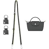 Le PLIAGE XS Pouch Graphite(f&uuml;me) ile Uyumlu Hakiki Dana Derisi Askı Seti, 2 Askı Aparatı ve 1 Uzun Askı, Gri