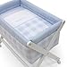 Cambrass Crib X Wood (46 x 78 cm, Bebe Blue/ Natural)