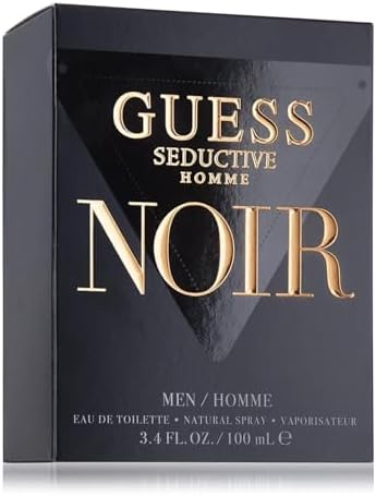Guess Seductive Noir, Eau de Toilette, Profumo Uomo, Fougère Orientale Speziato, Fragranza Sensuale Persistente, 100ml