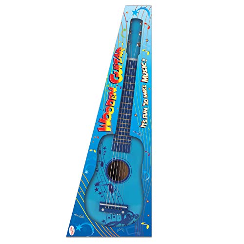 Toyrific Guitarra de Madera, 60 cm, Color Azul