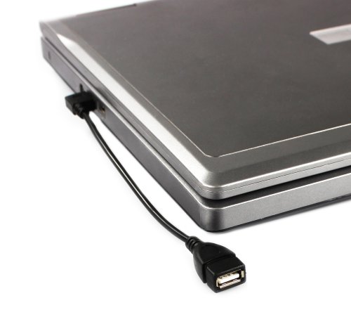COM-FOUR® USB 2.0 Verlängerungskabel Stecker / Buchse Adapter 90° gewinkelt 20 cm (Set Rechts/Links) - 2
