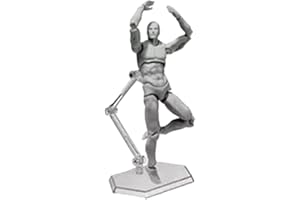 PSSOPP Manichino Snodato Manichino, Manichino da Disegno Mobile Ampiamente Utilizzato per Artisti del Family Office (Uomo)