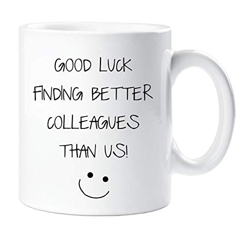 60 second makeover good luck in finding better colleagues than us mug leaving present new job