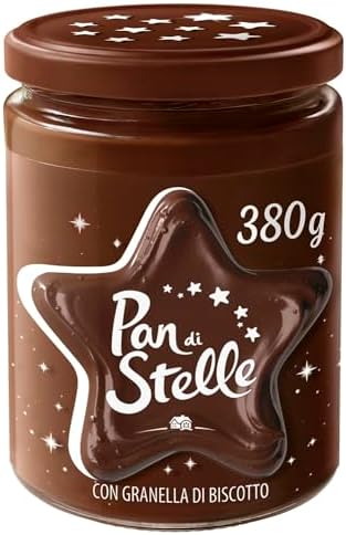Pan di Stelle Crema Spalmabile di Cacao, Nocciole e Granella di Biscotto, Ideale Per Colazione o Merenda, 380 g
