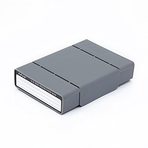 SISUN® 3.5 inch HDD Protector Case , Professional Premium Hard Drive Protection Box für 3,5 Zoll HDD Festplatten schutzhülle (Grau) - 2