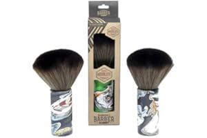 NANO ABSOLUTE Barber Academy Friseur Nacken Bürste | Salon Neck Brush | Talkum Puder Bürste-Pinsel | Nackenwedel | Friseurbedarf | Kuaför Ense Fircasi | Verschiedene Modelle mit/ohne Puder-fach (G-509)