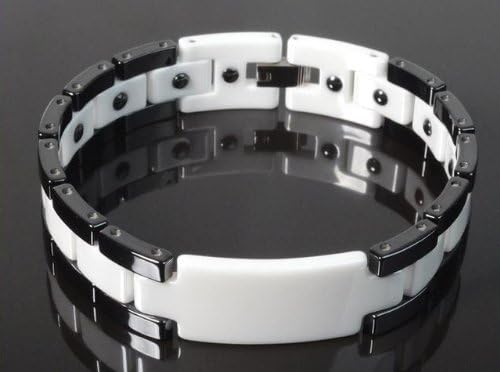 Energy Power Bracelet Health High-Tech Ceramic Armband Tungsten Magnetic Bio 046