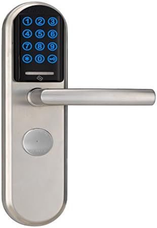 Fingerprint lock Anti - Theft Door with Smart Password Brush Ic Card Sensor Electronic Door Lock,A