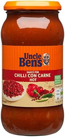 6 X UNCLE BENS CHILLI HOT SAUCE 450g (6 PACK BUNDLE)