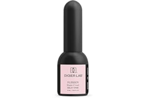 Didier Lab - Premium Base Rubber para Uñas Milky Pink - UV LED Esmalte Semipermanente Rosa Lechoso - Base Coat Pintauñas Gel - Rubber Base Gel Uñas - Pintauñas Permanentes para Lampara - 10ml