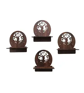 LOVERIA Handicraft Wooden Wall Rack Shelves for Living Room , Bedroom , Office , Kids Room and for Wall Decor and Home D?cor(Deer)