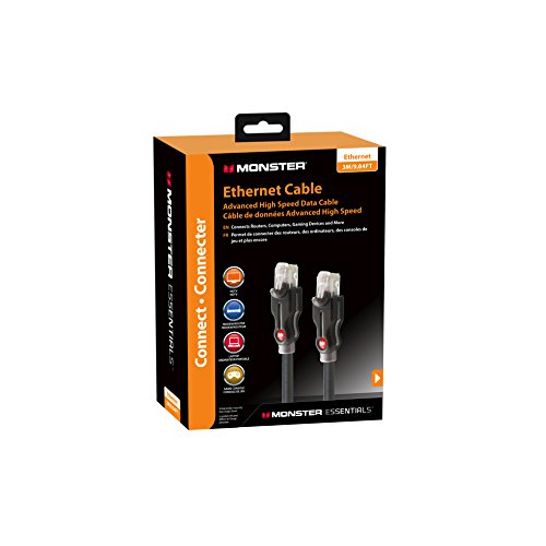 Monster Essentials Ethernet Netzwerk-Kabel (10 Gbps Advanced High Speed Übertragungsrate) 3m