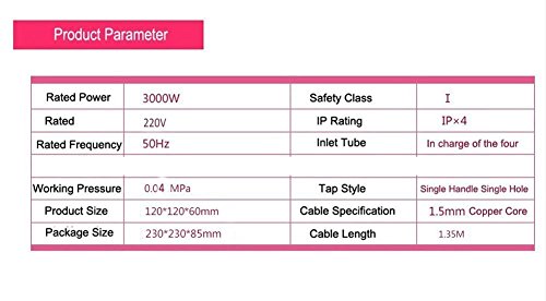 LED-Digitalanzeige sofortiger elektrischer Heizung Startseite Hahn-Küche-Hahn TDR-31IX - 4