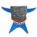 Luxugen Shark Tail Blanket Snug Rug Throw Blanket, 56 x 21 Inches Plush Fleece Blanket for Kids, Grey