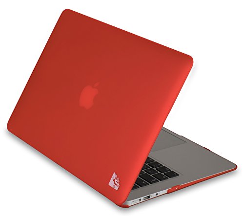 Gecko Macbook Air 13" Clip On Case - Rot - trendige Farben / perfekter Schutz in der Farbe rot / red geeignet für MacBook Air 13,3" (Typ A1369/ Typ A1466 2013/2014)
