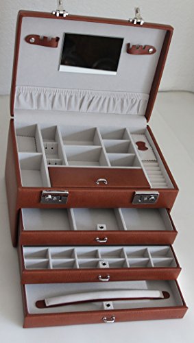 GIGANTISCHER Schmuckkoffer in Cognac - 6