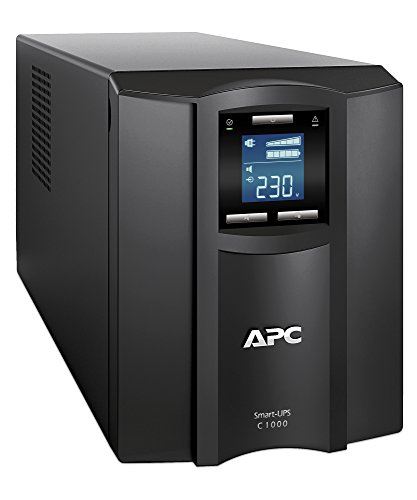 APC Smart-UPS SMC – Unterbrechungsfreie Stromversorgung 1.000VA – SMC1000I – Line Interactive, AVR, 8 Ausgänge IEC-C13, Shutdown Software - 3