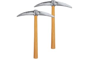 SAFIGLE Foam Props for Stage Performance and Party Decoration Lightweight Dwarf Costume Accessory for Carnival and Fancy Dress Photo Booth Fake Pick Axe Model