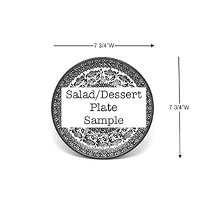 Polish Pottery Plate – Salad/Dessert (7 3/4″) – Silver Lace